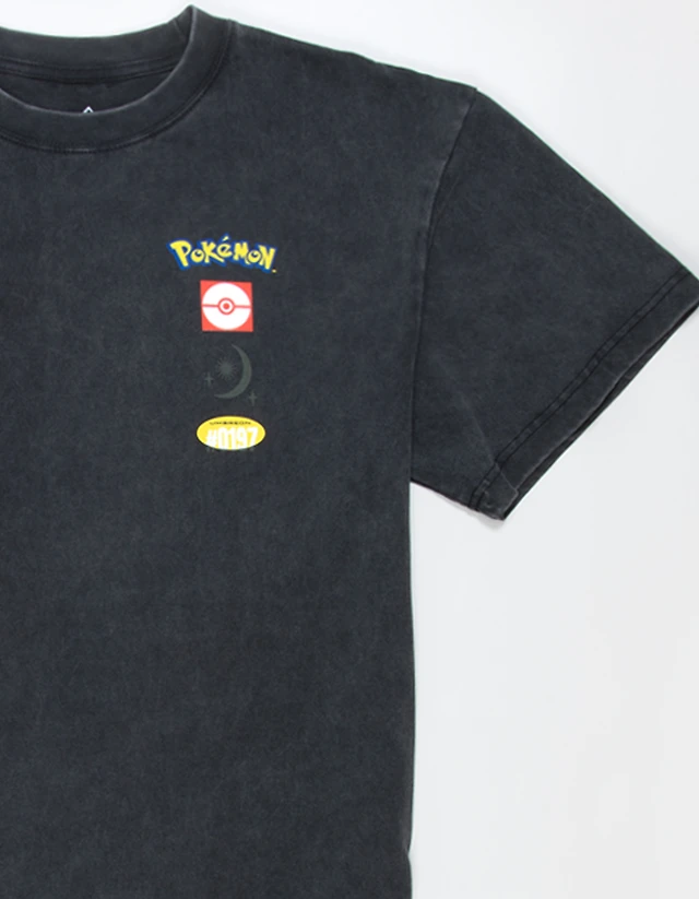 POKEMON Umbreon Mens Boxy Tee - WASHED BLACK