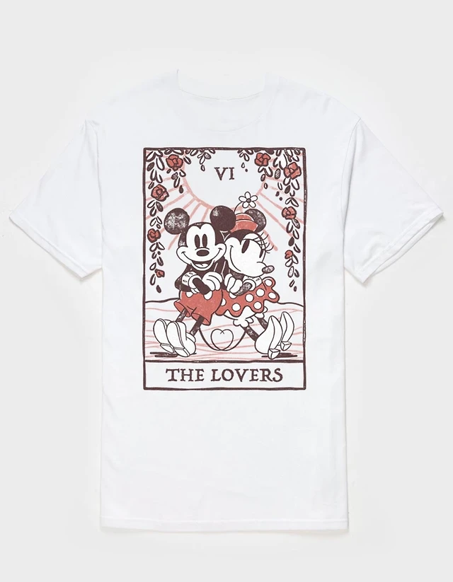 DISNEY The Lovers Card Unisex Tee - WHITE