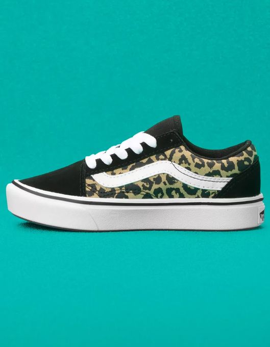 VANS Leopard ComfyCush Old Skool Kids Shoes