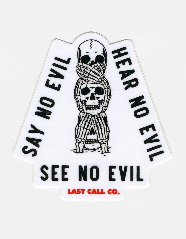 LAST CALL CO. Three Rules Sticker