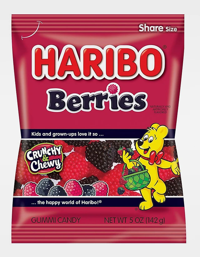HARIBO Berries Crunchy & Chewy Candy - MULTI