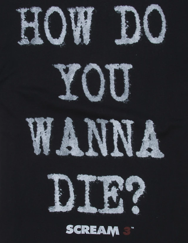 SCREAM 3 Mens Tee - BLACK