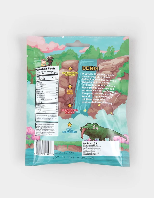 FINAL BOSS Sour Watermelon Kiwis Sour Candy - MULTI
