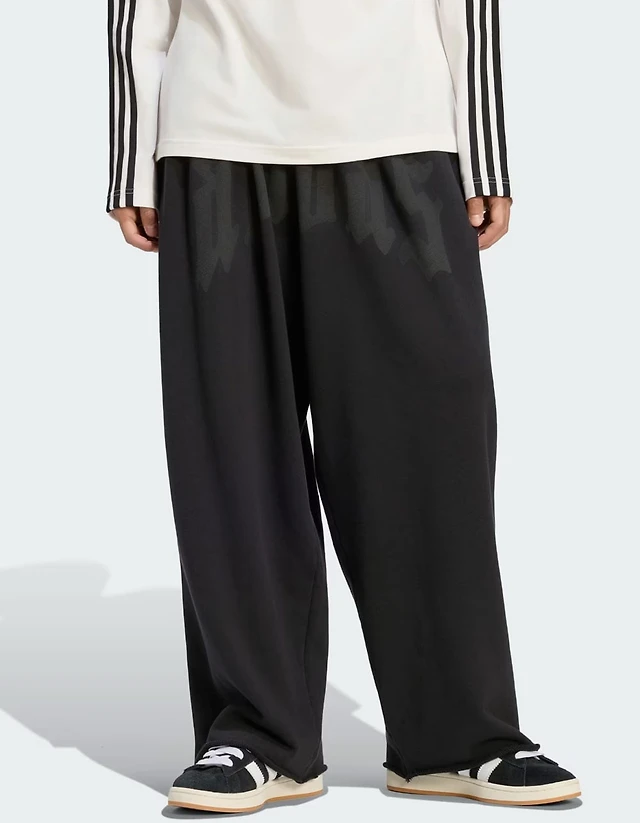 ADIDAS Originals Mens Wide Leg Sweatpants - BLACK