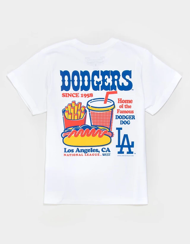 MITCHELL & NESS Famous Dodger Dogs Boys Tee - WHITE