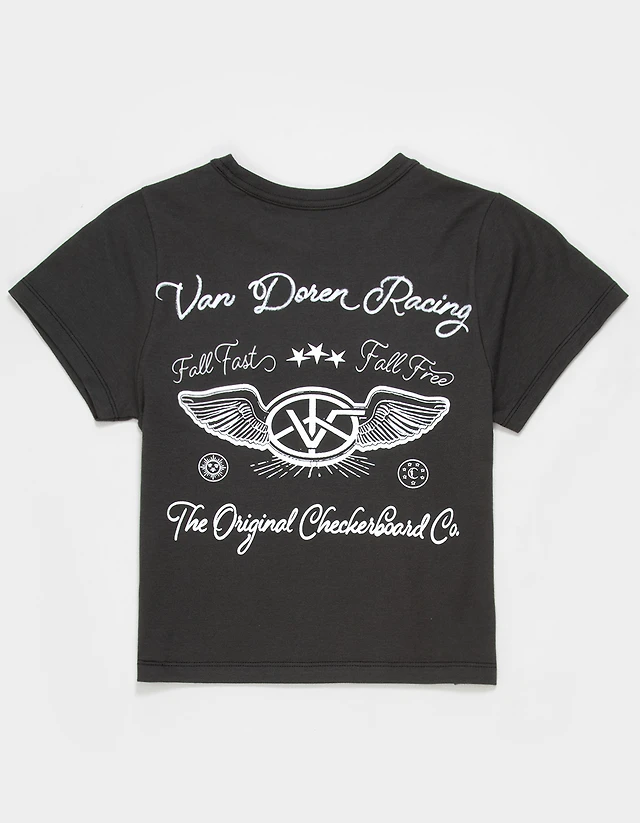 VANS Van Doren Girls Tee - WASHED BLACK