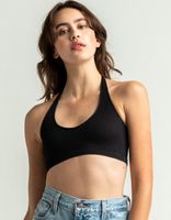 FULL TILT Black Halter Crop Top