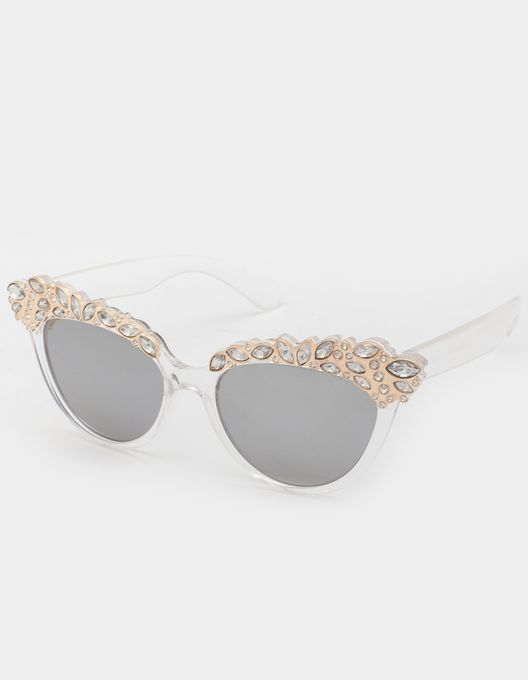 Leopard Cat Eye Plastic Frame Sunglasses
