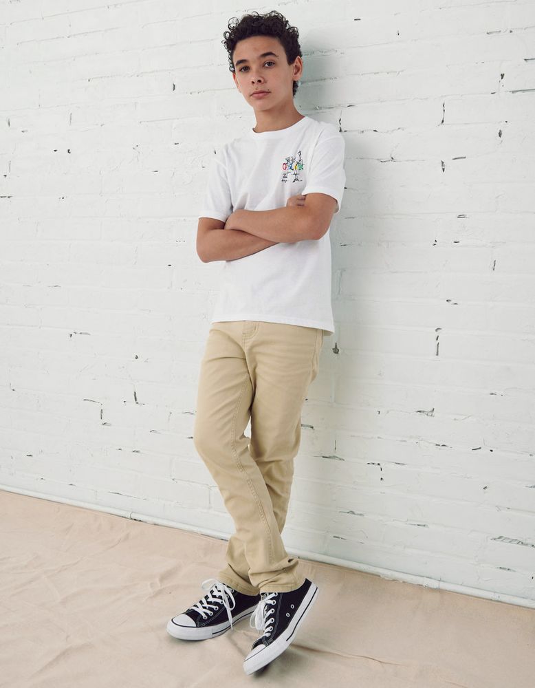 RSQ Boys Super Skinny Tan Twill Pants