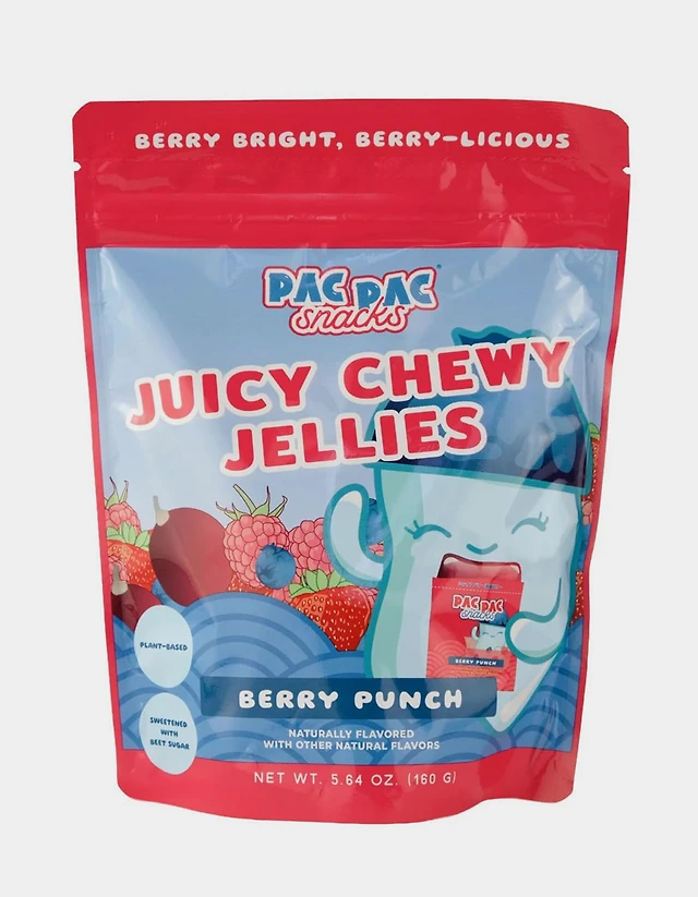 Pac Pac Snacks Berry Punch Juicy Chewy Jellies Candy - MULTI