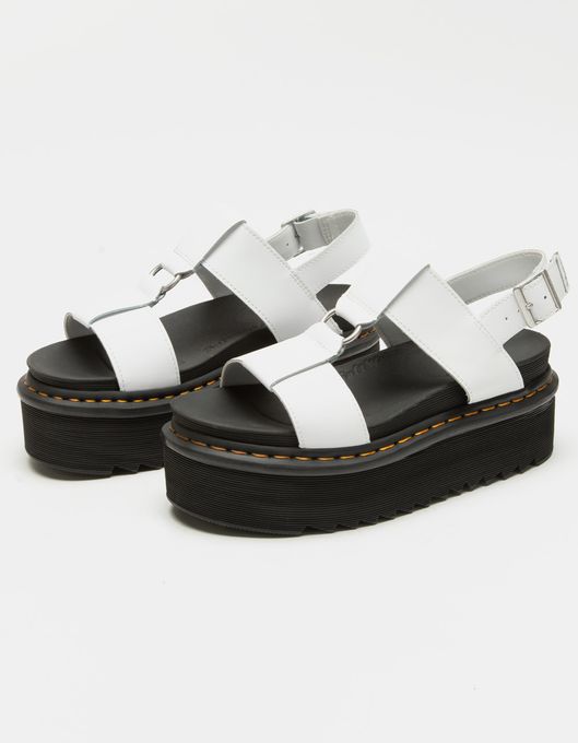 DR. MARTENS Francis Leather Strap Platform Sandals