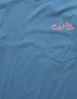 SALT LIFE The Motto Slate Blue T-Shirt