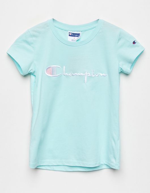 CHAMPION Signature Girls Teal Green Tee