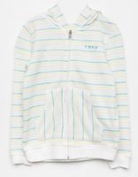 ROXY Lighter Day Stripe Girls Zip-Up Hoodie