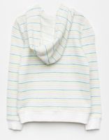 ROXY Lighter Day Stripe Girls Zip-Up Hoodie