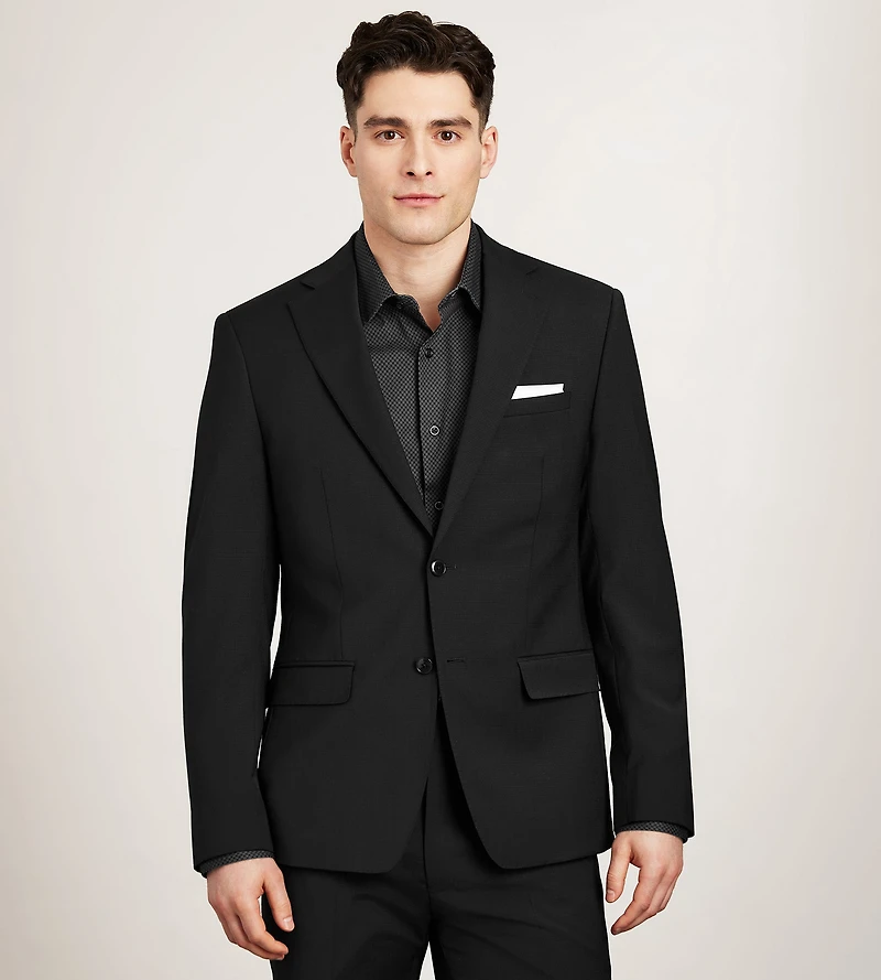 Slim Fit Black Neat Suit Jacket