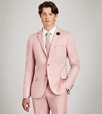 Slim Fit Light Pink Solid Suit Jacket