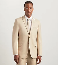 Slim Fit Wheat Solid Suit Jacket