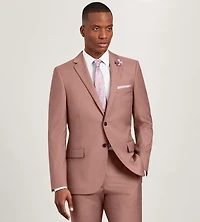 Modern Fit Dark Rose Solid Suit Jacket