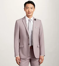 Slim Fit Purple Solid Suit Jacket