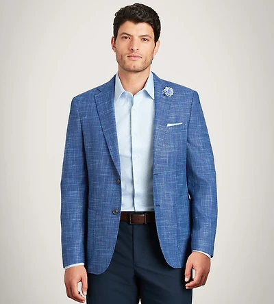 Modern Fit Woven Textured Sport Jacket