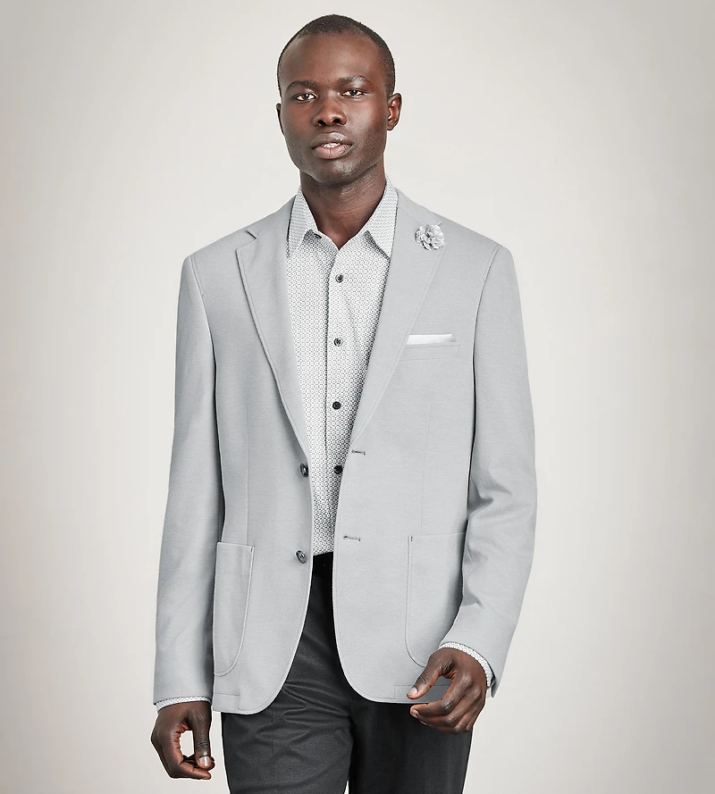 Modern Fit Knit Textured Sport Jacket