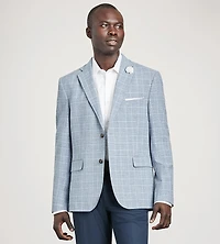 Plaid tissé de coupe moderne Veston sport