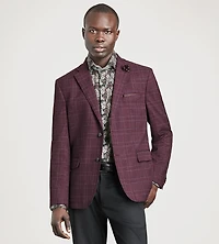 Modern Fit Woven Plaid Sport Jacket