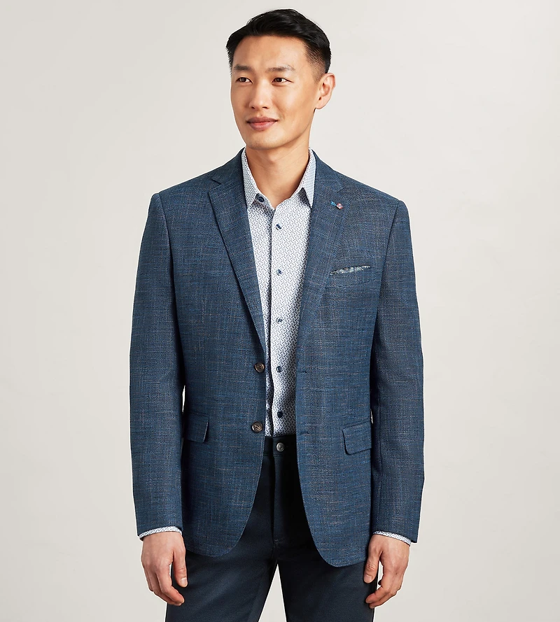 Modern Fit Woven Multi Neat Sport Jacket