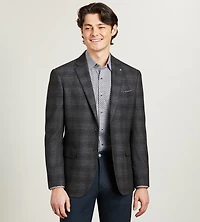 Modern Fit Woven Plaid Sport Jacket