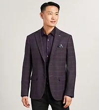 Modern Fit Woven Plaid Sport Jacket
