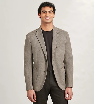 Modern Fit Knit Herringbone Sport Jacket