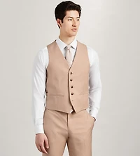 Blush Solid Suit Vest