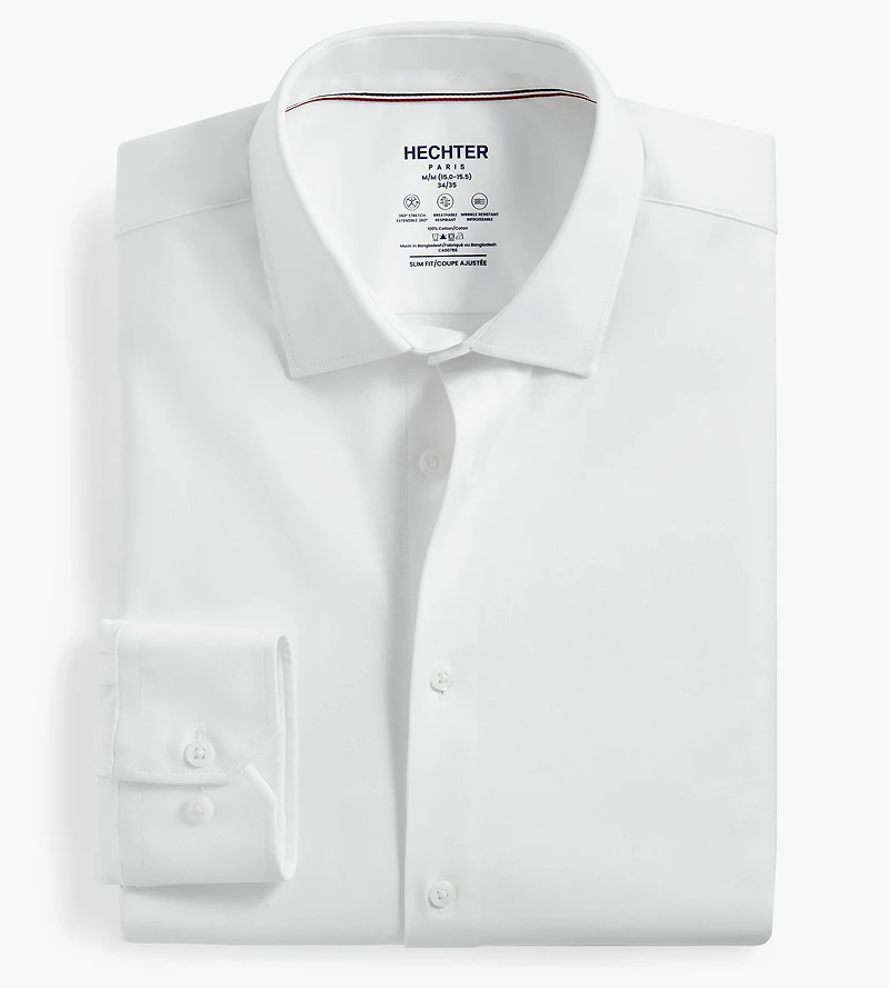 Slim Fit 360° Stretch Knit Non-Iron Soft Touch Jersey Dress Shirt