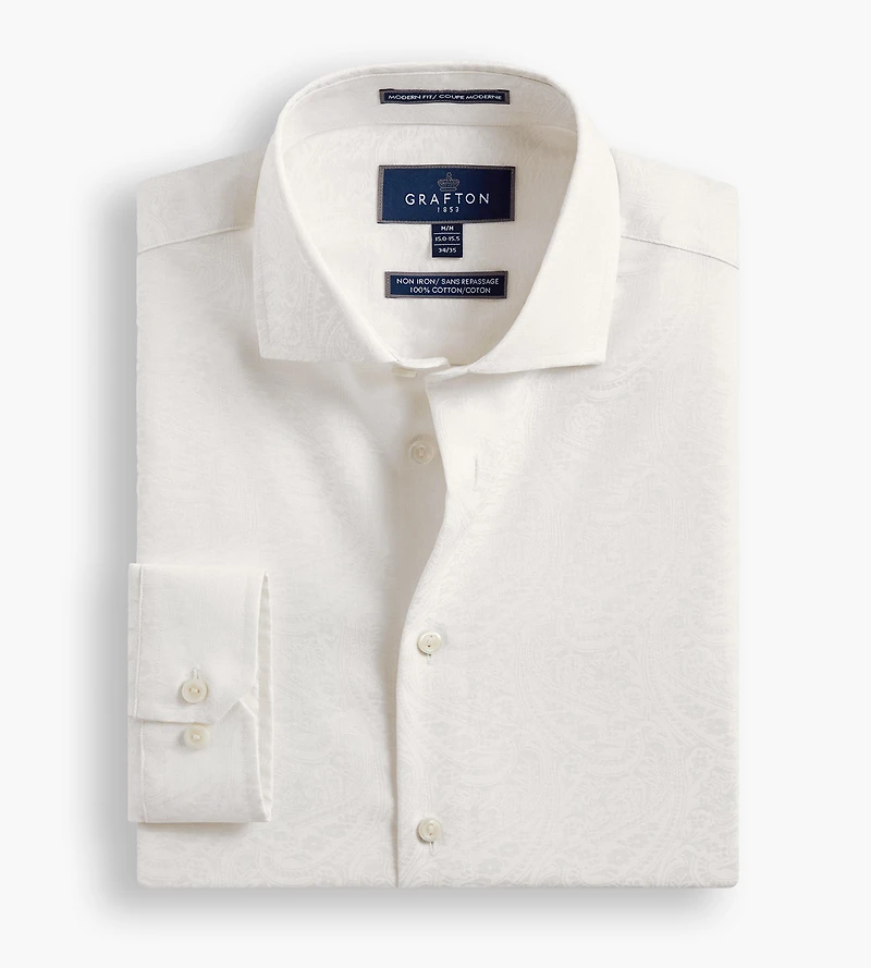 Modern Fit Ultra-Luxe Pasiley Dress Shirt