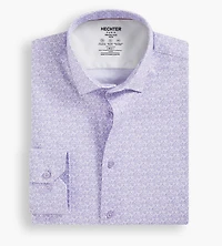 Slim Fit 360° Stretch Soft Touch Paisley Print Jersey Dress Shirt