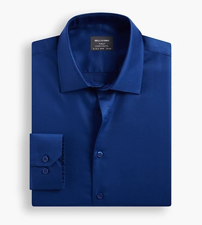 Slim Fit Non-Iron Sateen Dress Shirt