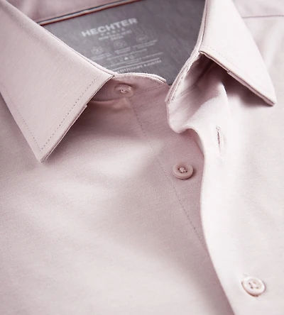 Slim Fit 360° Stretch Knit Non-Iron Soft Touch Yarn Dye Heather