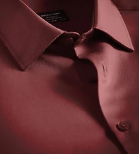 Chemise habillée en satinette sans repassage coupe moderne