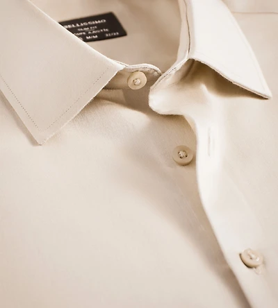 Slim Fit Non-Iron Sateen Dress Shirt