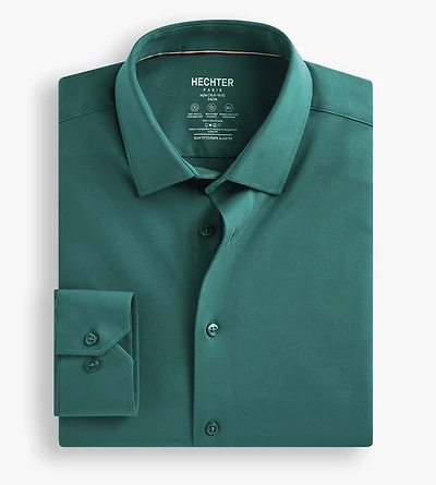 Slim Fit 360° Stretch Knit Non-Iron Soft Touch Jersey Dress Shirt