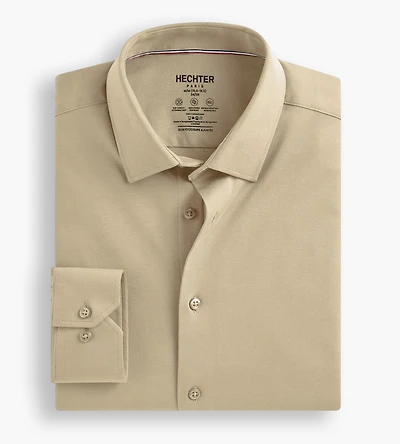 Slim Fit 360° Stretch Knit Non-Iron Soft Touch Jersey Dress Shirt