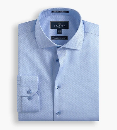Modern Fit Jacquard Non-Iron Dress Shirt