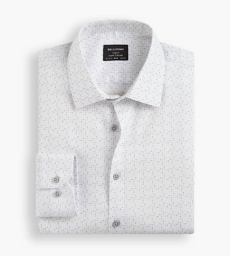 Slim Fit Non- Iron Sateen Dress Shirt