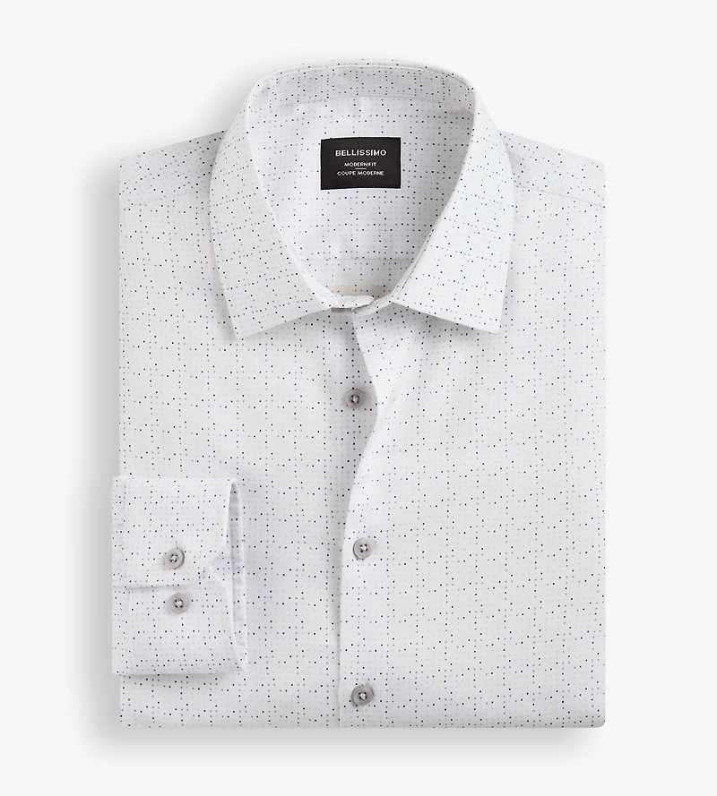 Modern Fit Non-Iron Sateen Dress Shirt