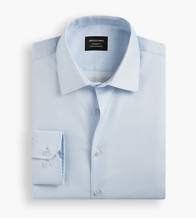 Modern Fit Non- Iron Printed Sateen Dress Shirt