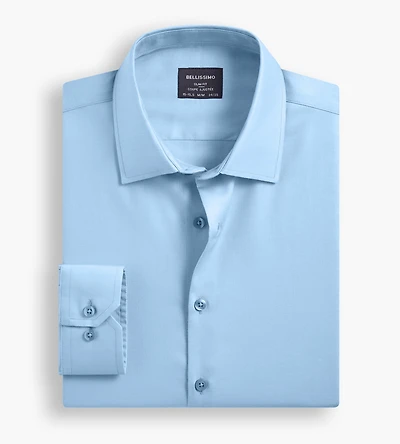 Slim Fit Non-Iron Sateen Dress Shirt