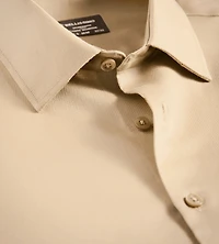 Chemise habillée en satinette sans repassage coupe moderne