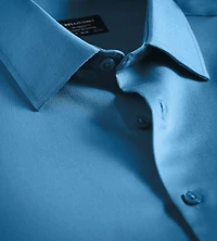 Modern Fit Non- Iron Sateen Dress Shirt
