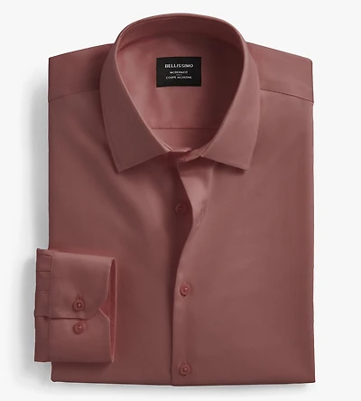 Modern Fit Non- Iron Sateen Dress Shirt